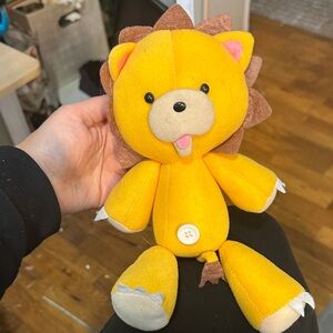 Kon from Bleach Charming Yellow Lion Plush Toy with Brown Mane